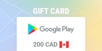 Google Play Gift Card 200 CAD 