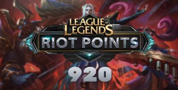 League of Legends Riot Points 920 RP